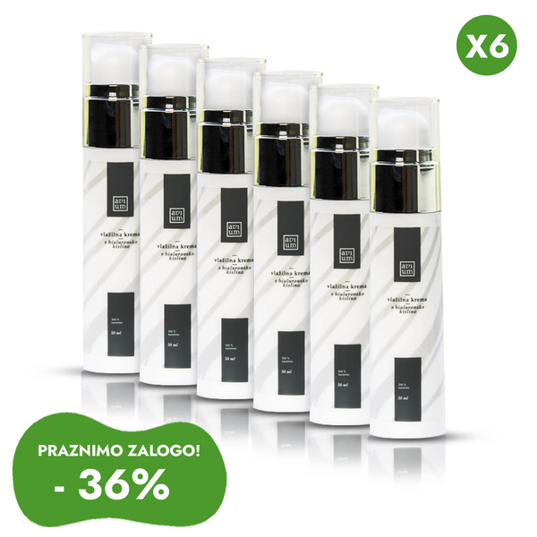 Vlažilna krema s hialuronsko kislino - polletni paket (X6)