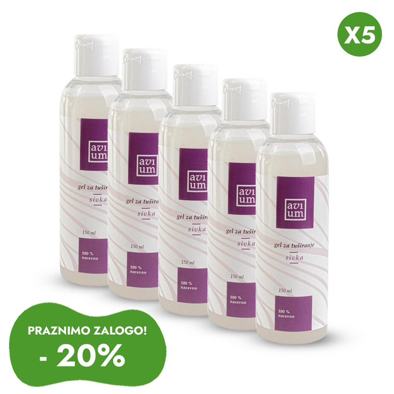 Balenie 5v1 Prírodný sprchový gél Levanduľa